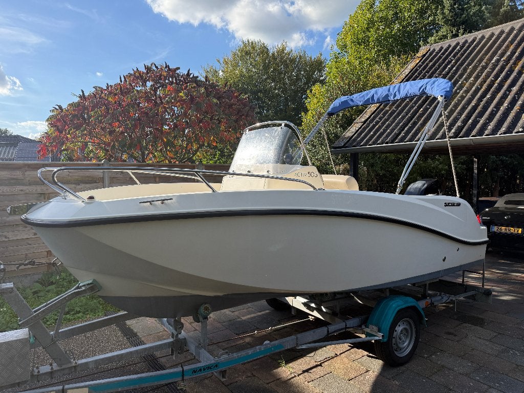 Quicksilver Activ 505 Open Incl. Mercury 50PK en Trailer, Ophalen, Gebruikt, Met afstandsbediening, Quicksilver
