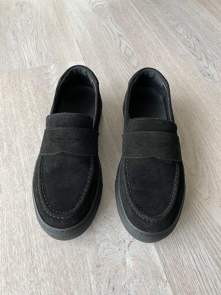 Tod’s look a like, eigen ontwerp, Ophalen of Verzenden, Zo goed als nieuw, Instappers, Zwart