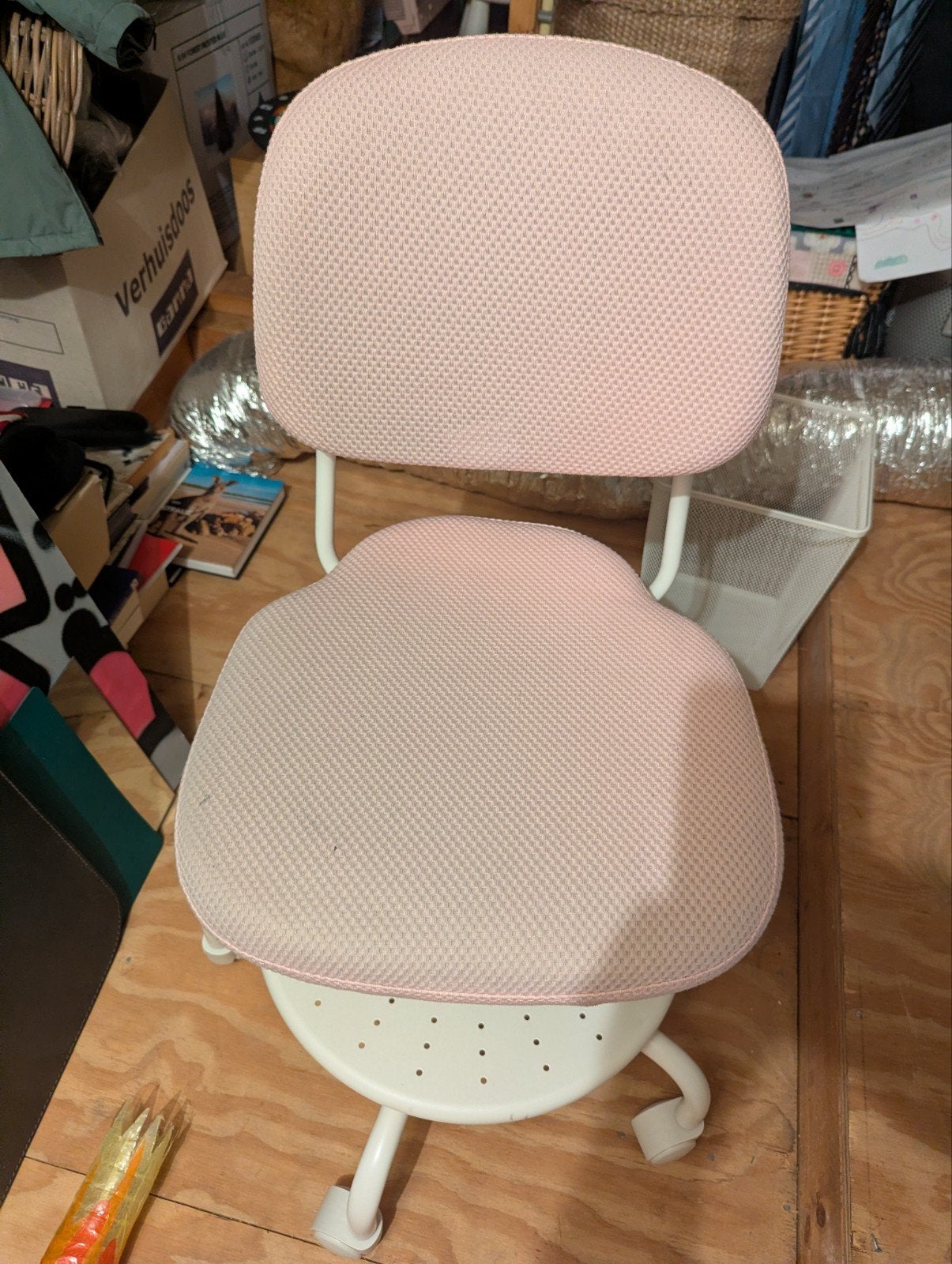 IKEA Vimund Bureaustoel, Huis en Inrichting, Bureaustoelen, Gebruikt, Bureaustoel, Roze, Ophalen of Verzenden
