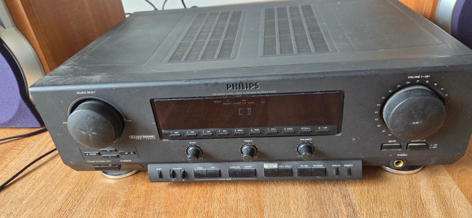 Philips FR931 versterker phono uitgang werkt niet goed, Ophalen of Verzenden, Gebruikt, Overige merken