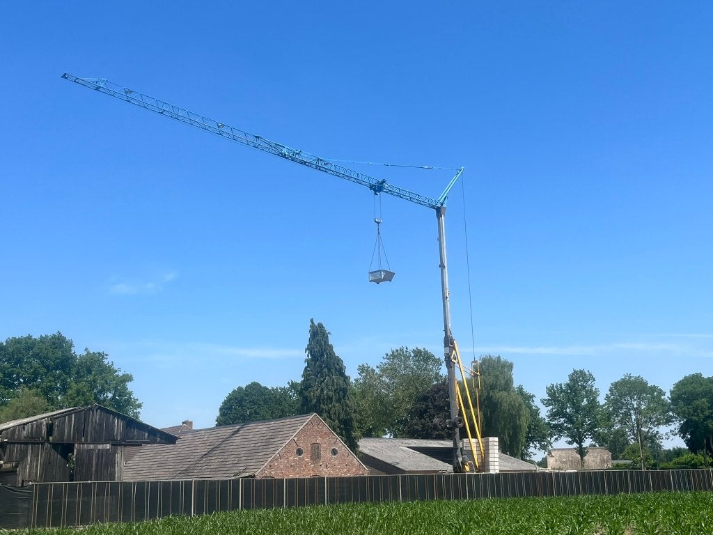 Potain HD 32 A bouwkraan 30 meter, 10 ton/meter schakelaar, Ophalen, Kraan