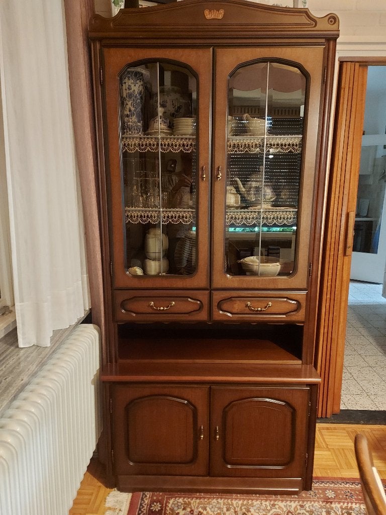 vitrinekast, Huis en Inrichting, Ophalen, Gebruikt, 200 cm of meer, 50 tot 100 cm