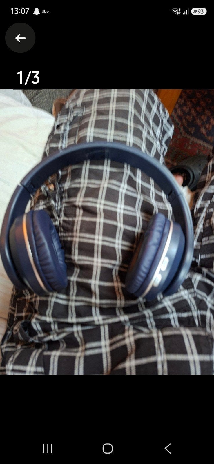 Draadloze Over-ear Koptelefoon - Blauw, Audio, Tv en Foto, Gebruikt, Draadloos, Over-ear, Blauw