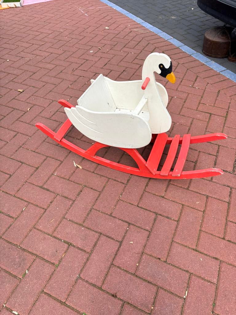 Houten hobbelzwaan, Ophalen of Verzenden, Gebruikt