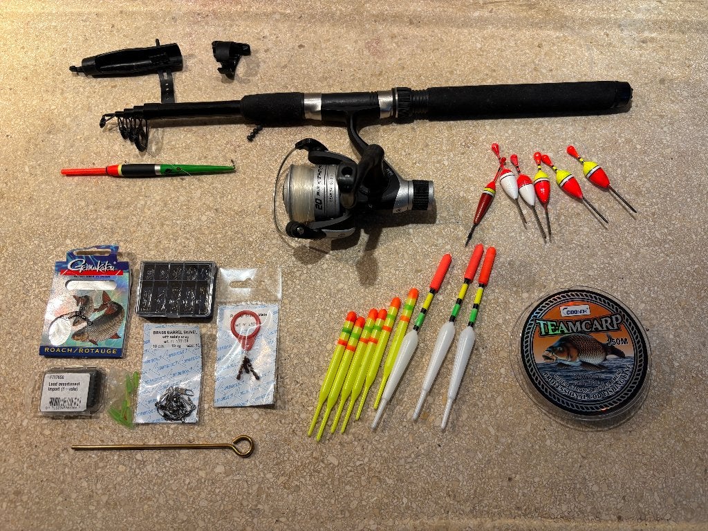 Albatros werphengel (180cm) + DAM molen + accessoires ZGAN!, Ophalen of Verzenden, Zo goed als nieuw, Werphengel