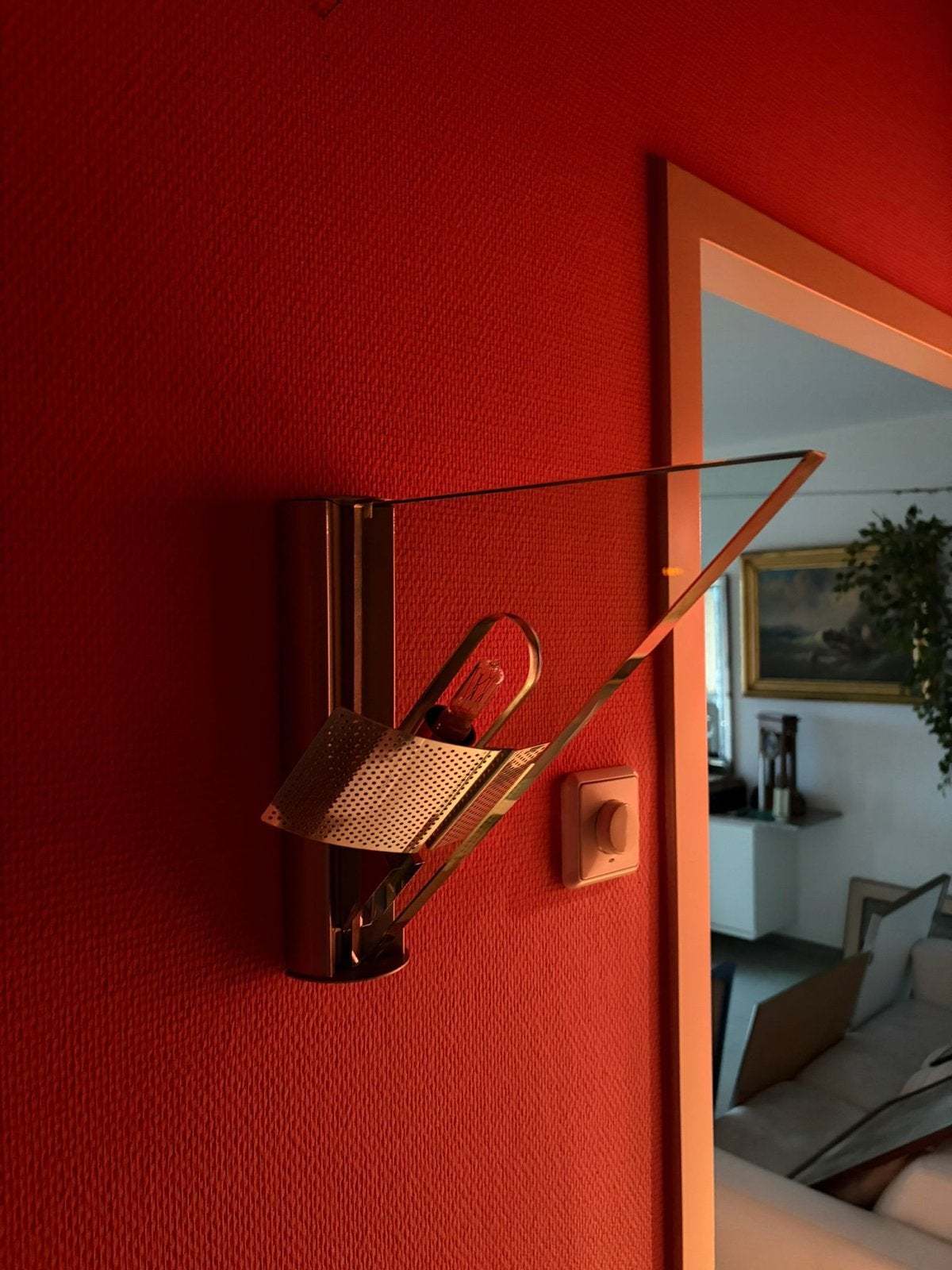 Design Icaro wandlamp Artemide - ontwerp Carlo Forcolini, Ophalen, Gebruikt, Overige fittingen, Overige merken
