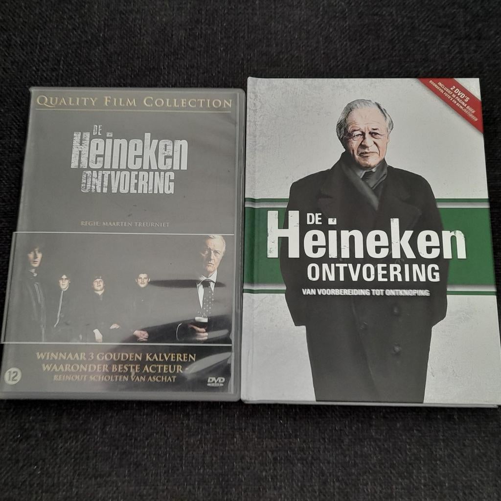 De Heineken ontvoering 2 dvd's + Boek, Vanaf 12 jaar, Ophalen of Verzenden, Zo goed als nieuw, Waargebeurd drama