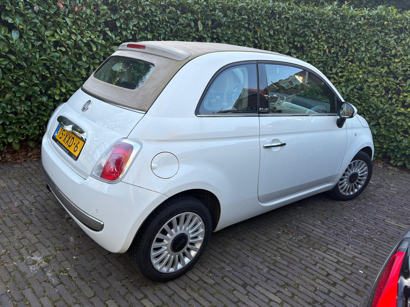 Fiat 500C Twinair Turbo 85pk 2012 Wit, 31 €/maand, Cabriolet, Wit, Origineel Nederlands