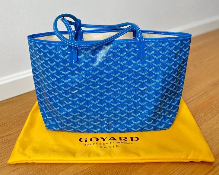 Goyard Saint Louis Tote in Blue, Verzenden, Zo goed als nieuw, Blauw, Shopper