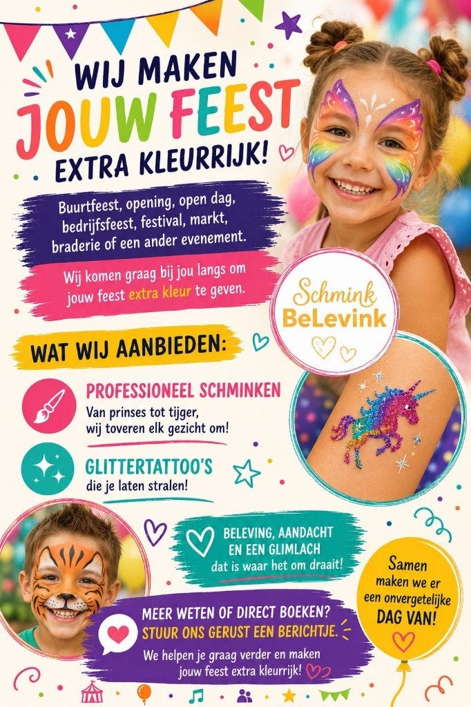Professionele schminker voor elk feest of evenement, Ophalen, Nieuw, Schmink, Overige