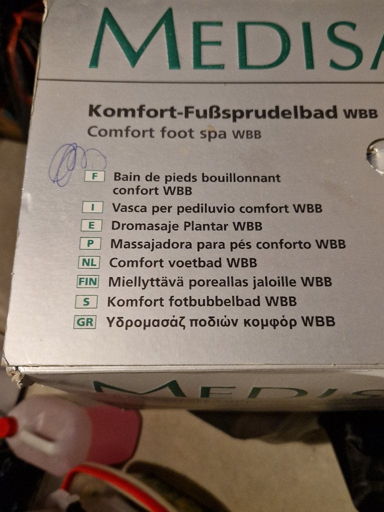 MEDISANA VOETRELAXBAD, Ophalen, Nieuw, Overige typen
