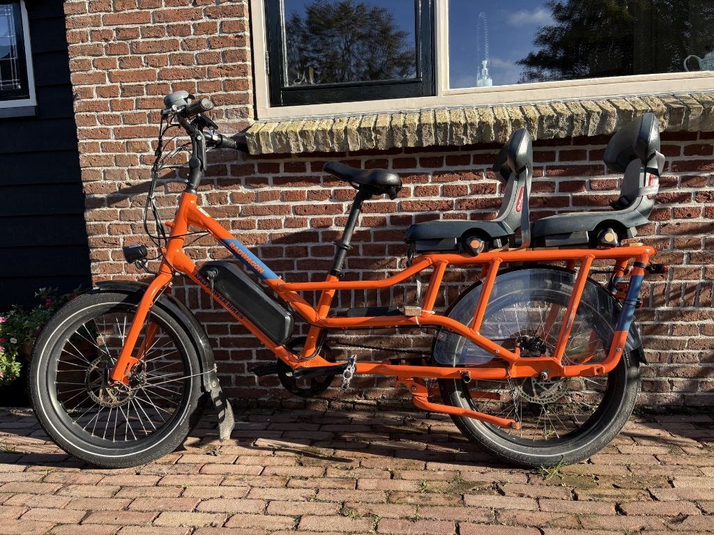Elektrische fiets RadWagon longtail 2 accu's &  kinderzitjes, Ophalen, Gebruikt, Overige merken