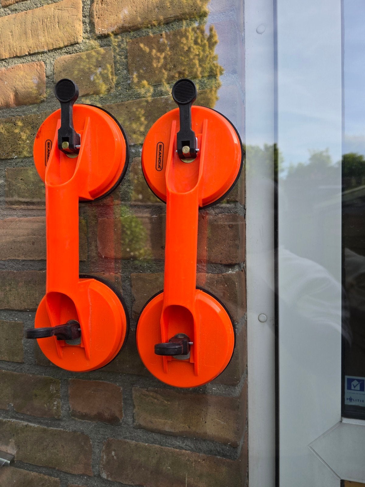 Skandia zuignappen voor glas en tegels (2 stuks), Ophalen, Zo goed als nieuw