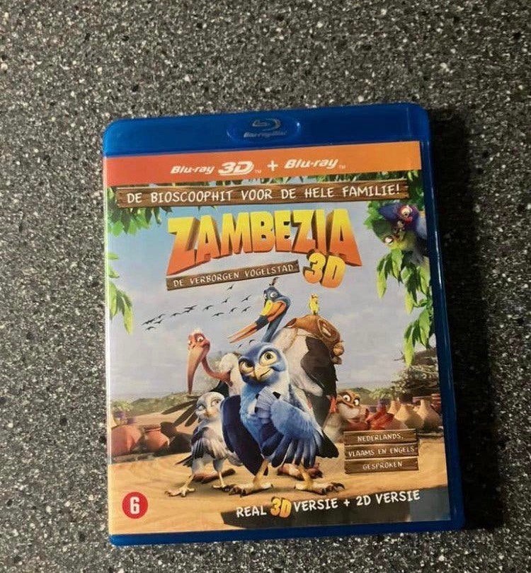 Zambezia (2012) Blu-ray 3D+2D, Ophalen of Verzenden, Tekenfilms en Animatie, Zo goed als nieuw, Vanaf 6 jaar