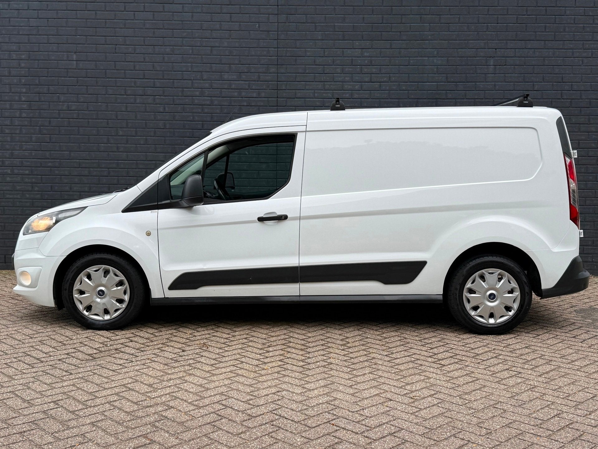 Ford Transit Connect 1.6 TDCI L2 Lang Econetic Ambiente Bj 2, Stof, Overige modellen, Wit, Origineel Nederlands