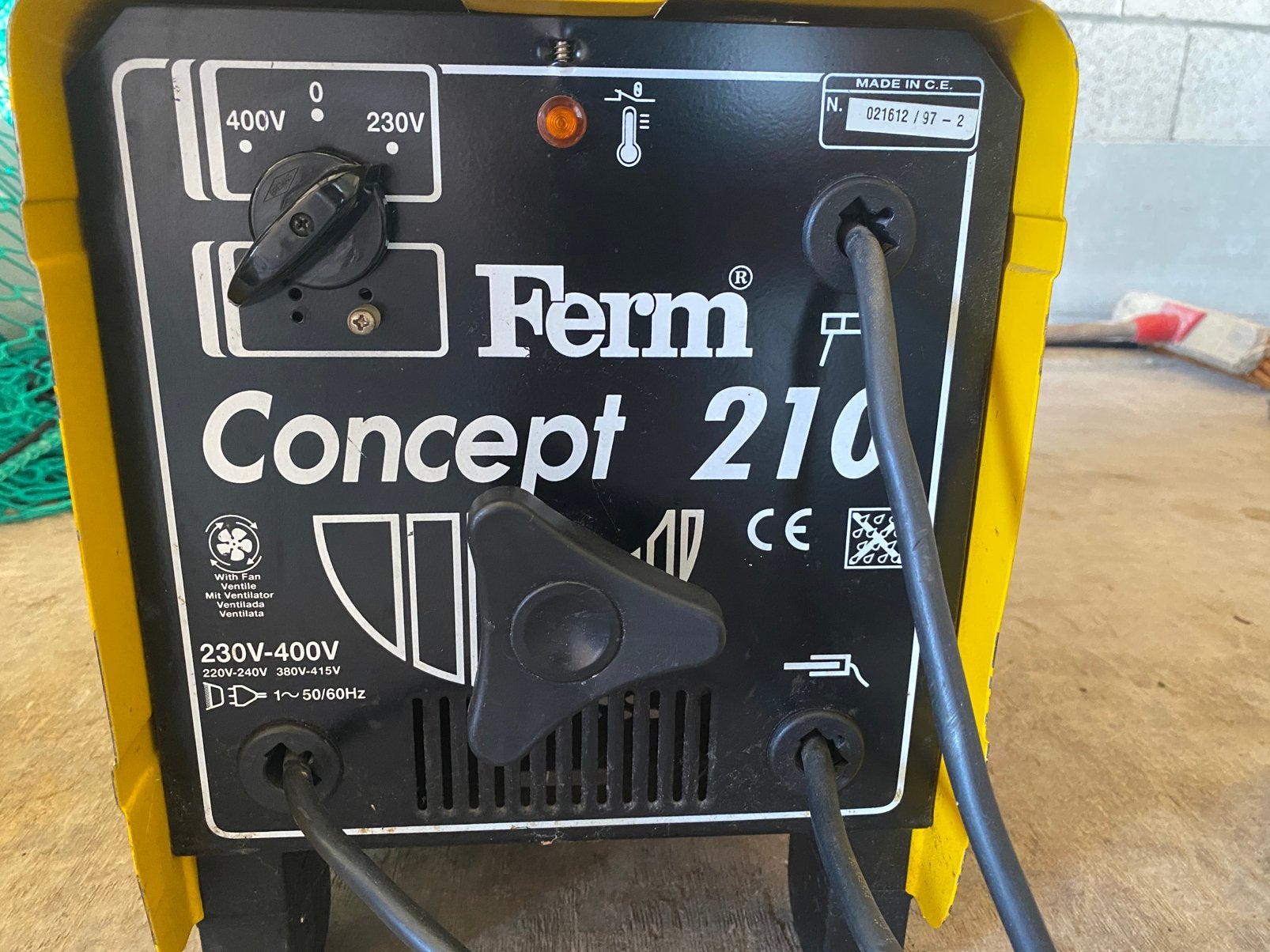 Ferm Concept 210 lasapparaat 230 of 400 volt., Doe-het-zelf en Verbouw, Gereedschap | Lasapparaten, Ophalen, Gebruikt, Minder dan 150 ampère
