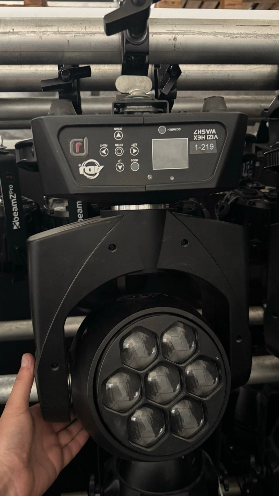 ADJ Vizi Hex Wash7 Moving Head, Ophalen, Gebruikt