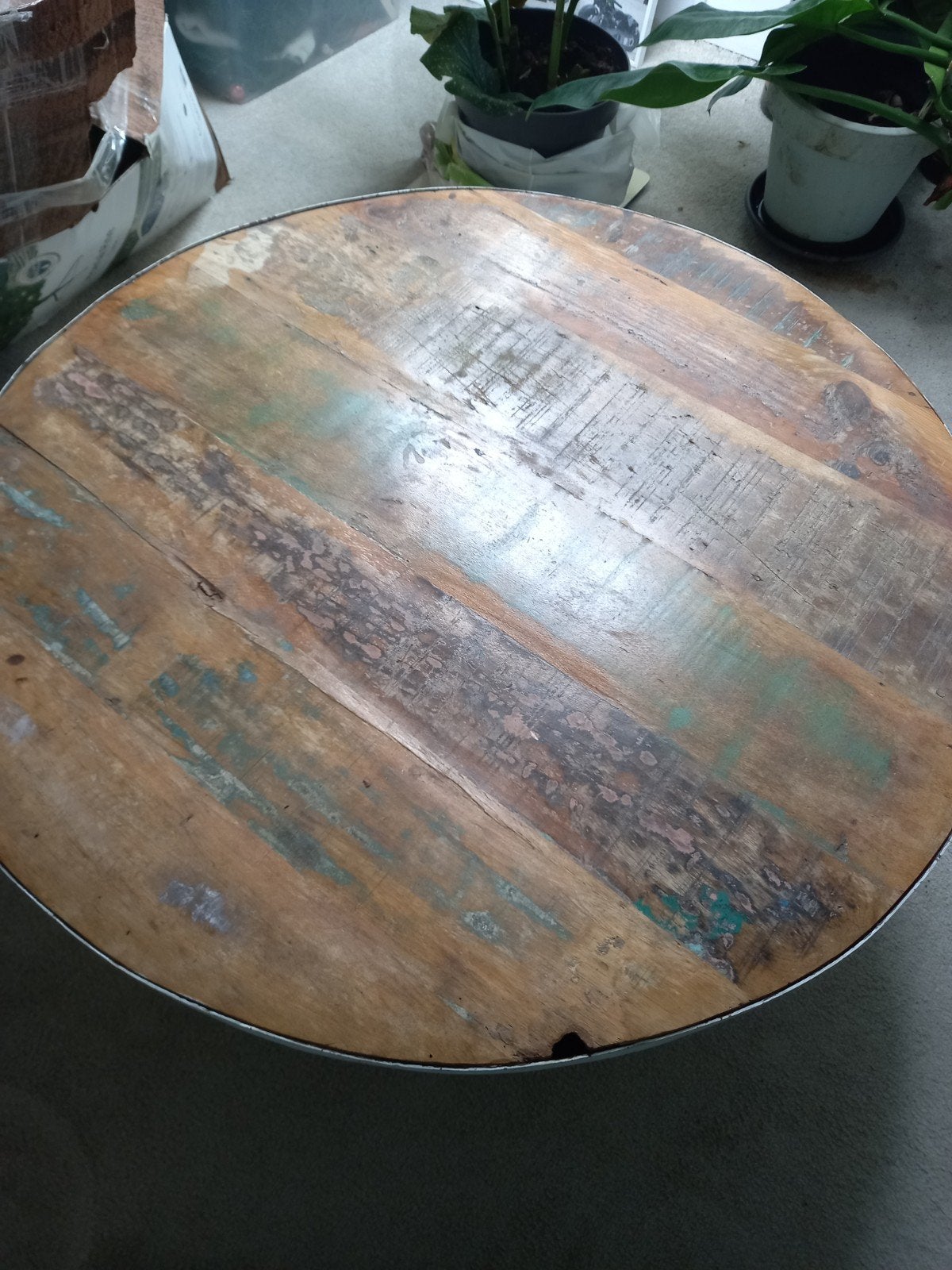 Salontafel., Ophalen, Rond, Metaal