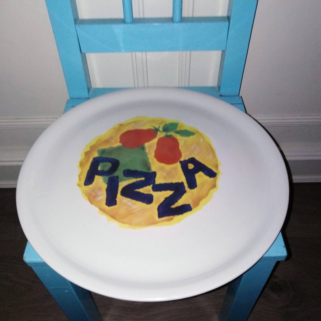 Pizza bord Saturnia Porcellane 1 stuks, Ophalen, Gebruikt, Bord(en), Overige stijlen