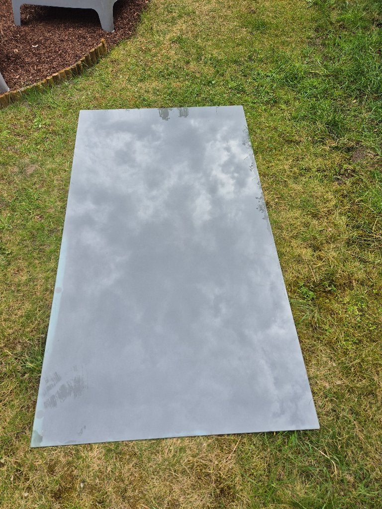 Gratis glasplaat tafel, Doe-het-zelf en Verbouw, Glas en Ramen, Ophalen, Gebruikt, 80 tot 120 cm, Glasplaat