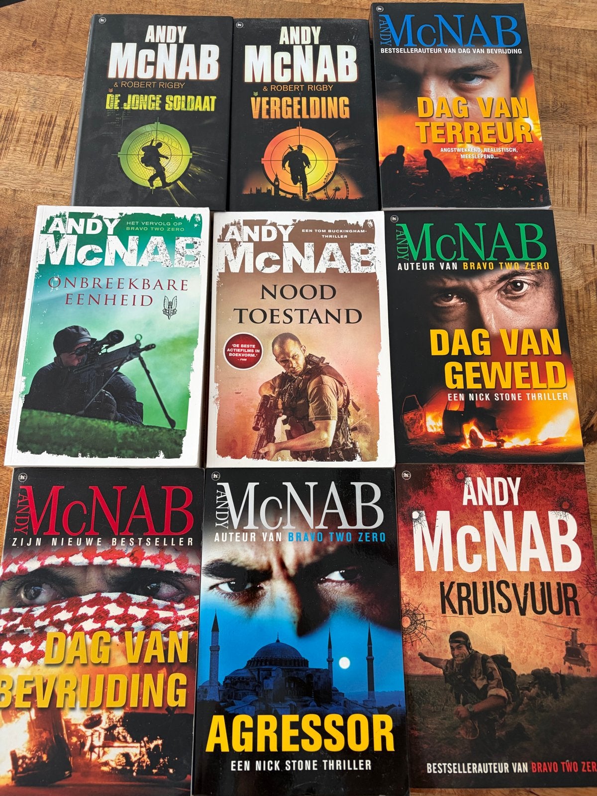 Andy McNab Boeken 9 stuks, Ophalen of Verzenden, Gelezen