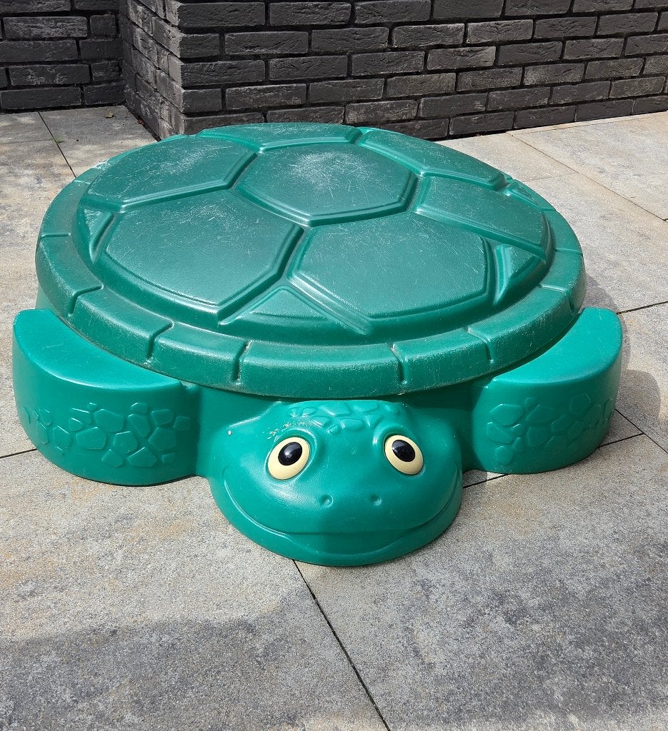 Schildpad zandbak, Ophalen, Gebruikt