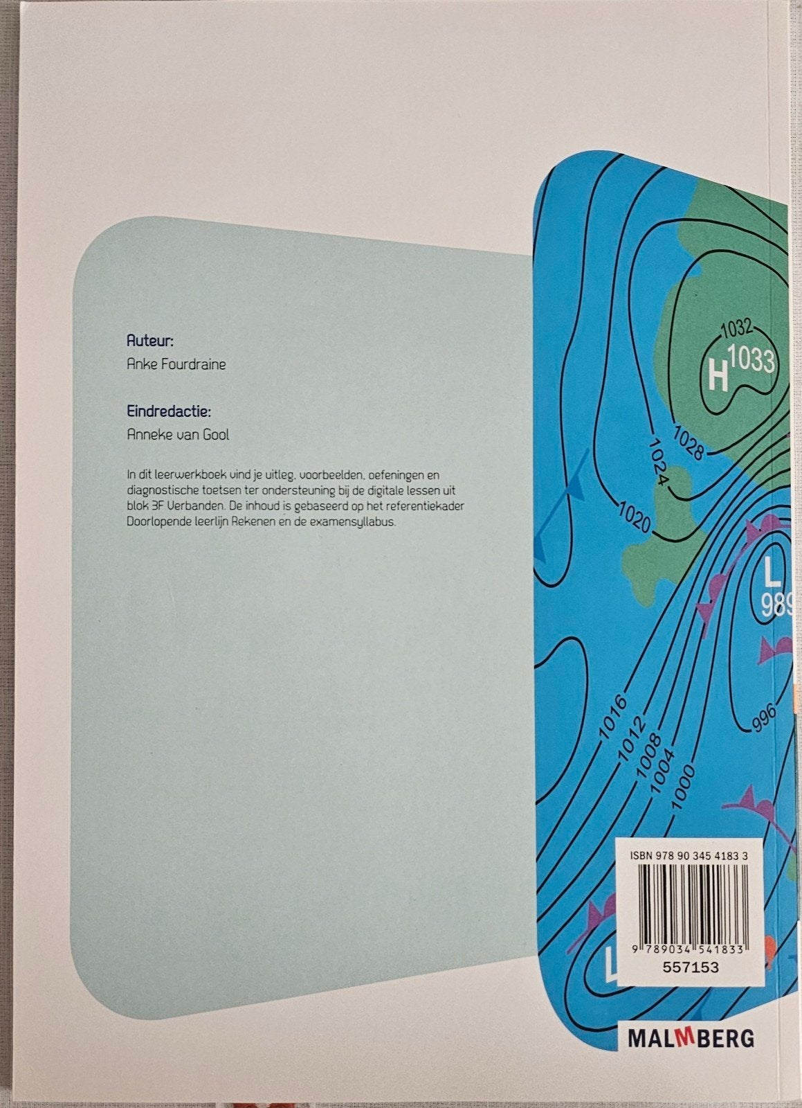 Rekenblokken Verbanden Leerwerkboek 3F Malmberg, Anke Fourdraine, Ophalen of Verzenden, Zo goed als nieuw, MBO