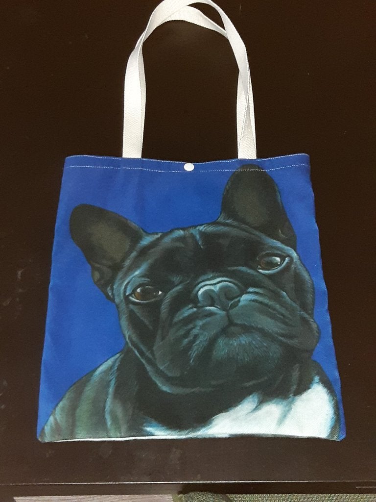 Linnen tas franse bulldog nieuw, Sieraden, Tassen en Uiterlijk, Tassen | Damestassen, Verzenden, Nieuw, Handtas