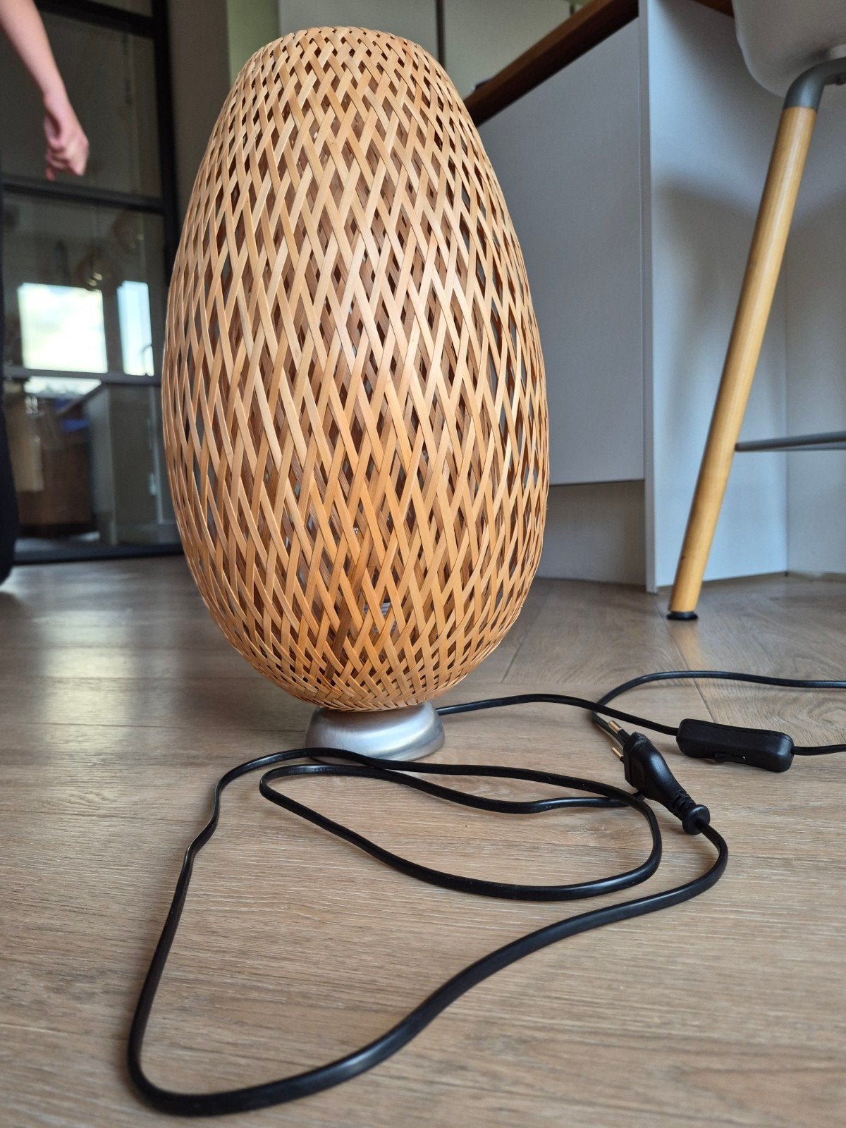 IKEA Boja tafellamp - Bamboe, Scandinavisch, Met schakelaar, Natuurlijk materiaal, E27 (groot)