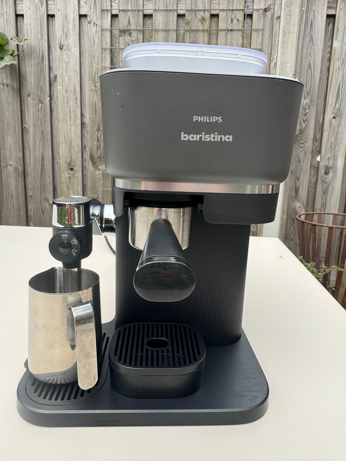 Philips Baristina Latte Espressomachine, Witgoed en Apparatuur, Afneembaar waterreservoir, Espresso apparaat, Zo goed als nieuw