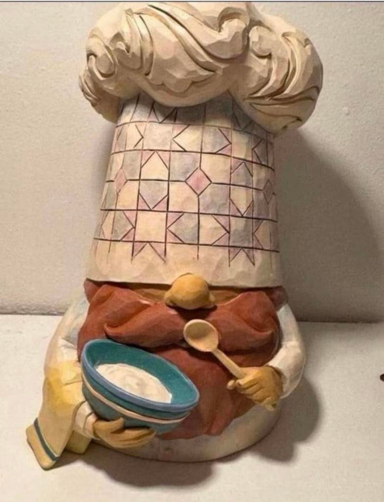 Jim Shore Kok Gnome Beeldje, Meerkleurig, Overige stijlen, Ophalen of Verzenden, Zo goed als nieuw