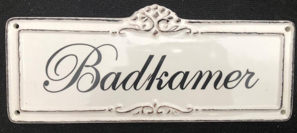 brocante naambord badkamer, Ophalen of Verzenden