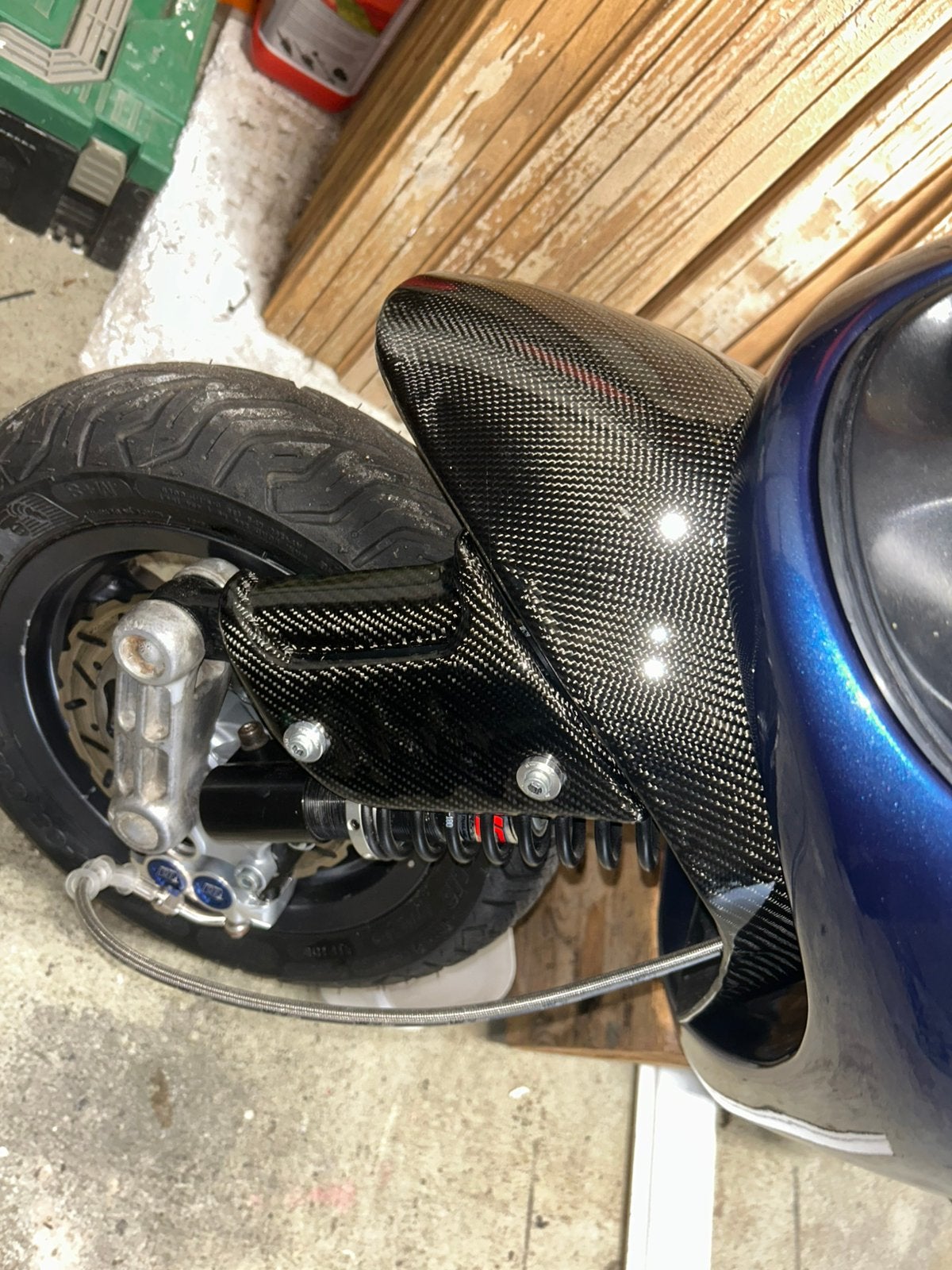Carbon Sp98 spatbord, Motoren, Ophalen of Verzenden