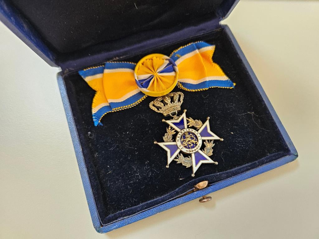 officier ON Oranje Nassau medaille zie TertioFluctus, Ophalen of Verzenden, Landmacht, Nederland, Lintje, Medaille of Wings