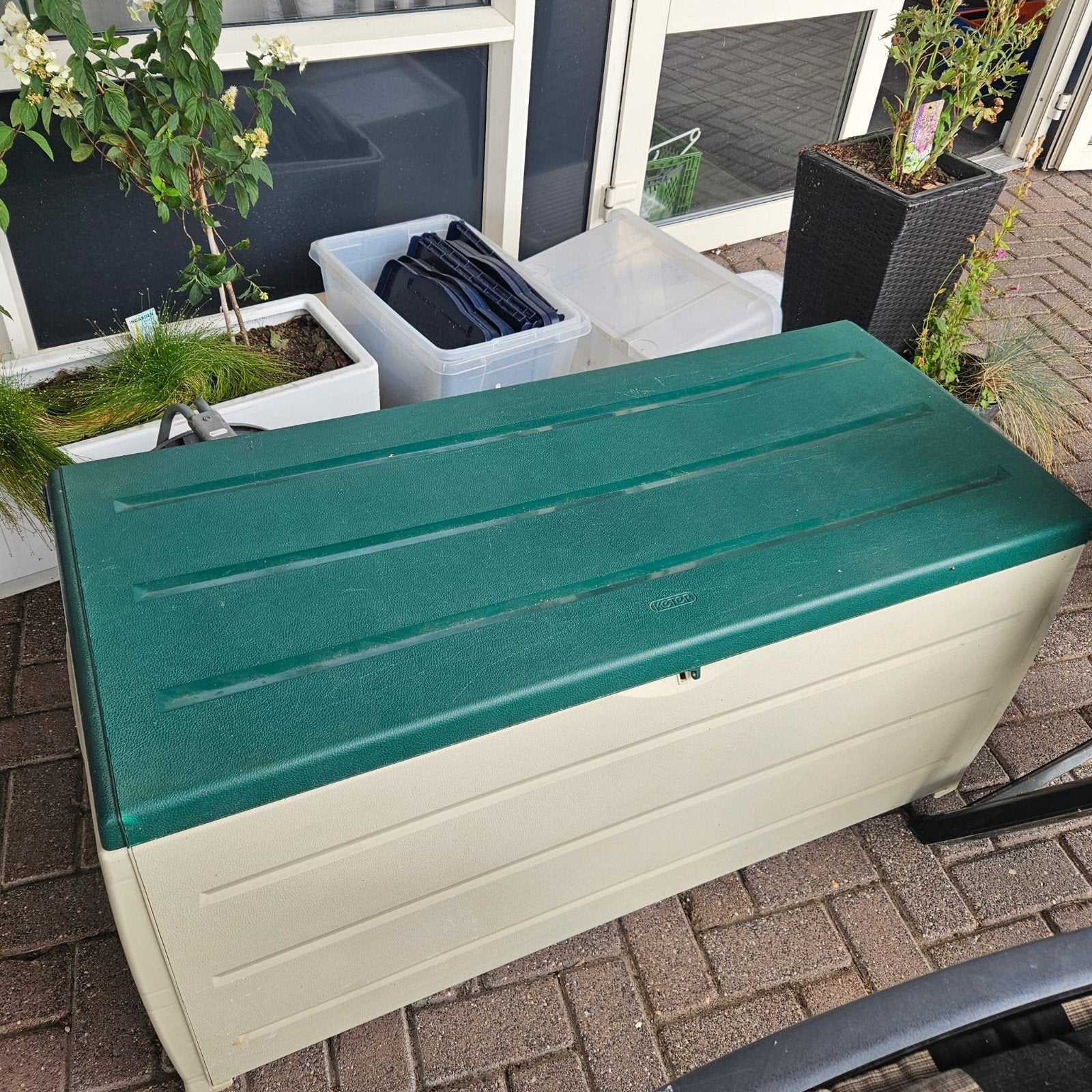 Keter Tuinkussen Box - Handige Opbergbox voor Buiten, Ophalen, Gebruikt, Kunststof, Overige typen