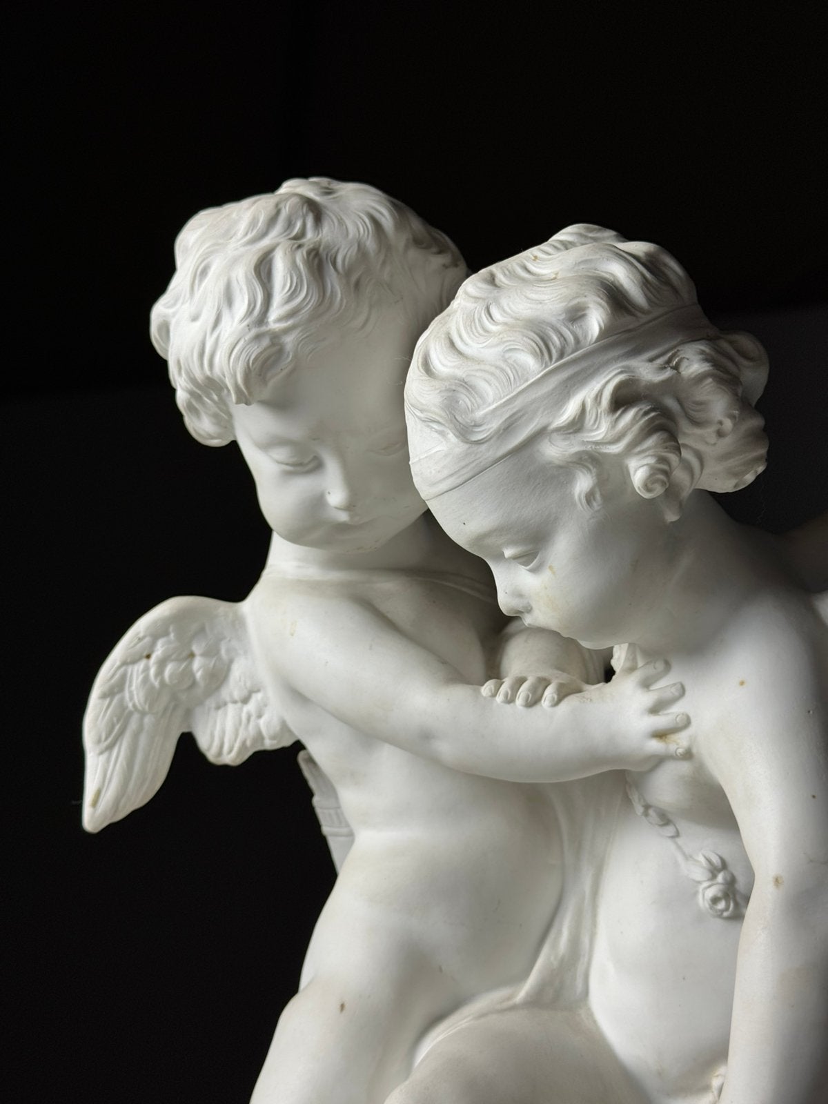 Biscuit beeld 2 putti’s, Ophalen of Verzenden