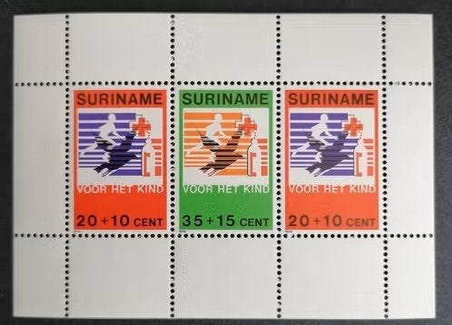 Suriname 1979 - blok ZB 191  - Kinderpostzegels, Postzegels en Munten, Postzegels | Suriname, Ophalen of Verzenden, Postfris