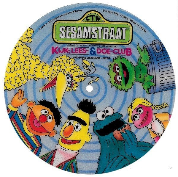 Sesamstraat Bert en Ernie Flex Single Vinyl, Cd's en Dvd's, Vinyl | Kinderen en Jeugd, Gebruikt, 7 inch, Ophalen of Verzenden