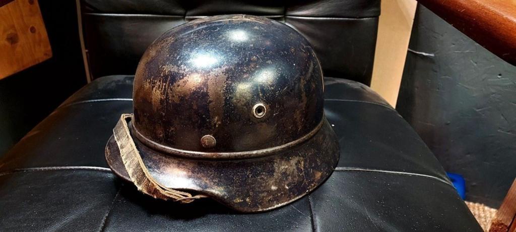 M40 beaded helm, Verzamelen, Ophalen of Verzenden, Landmacht, Duitsland, Helm of Baret