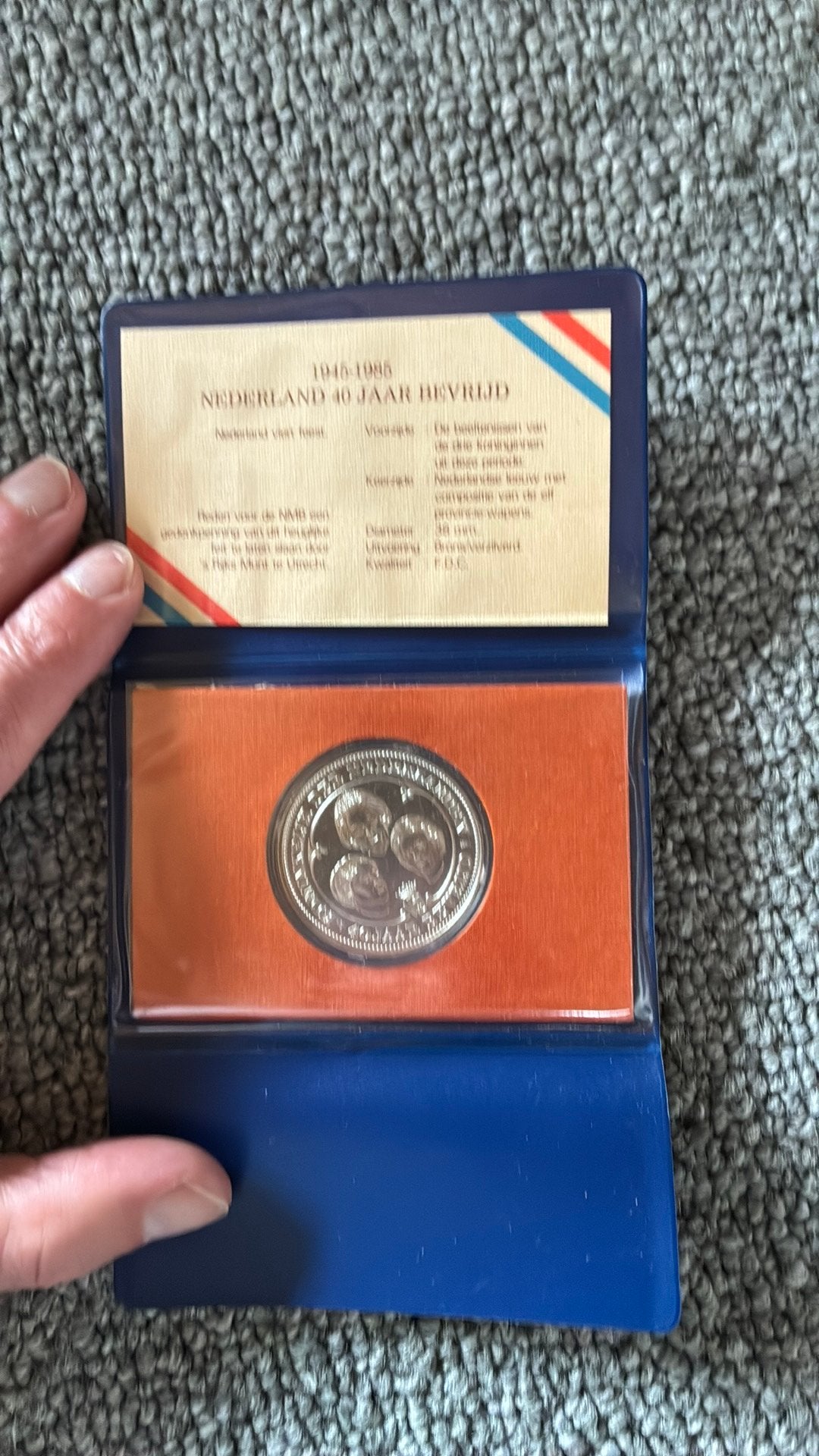 Penning verzilverd 1985 bevrijding NMB bank, Ophalen of Verzenden, Overige materialen