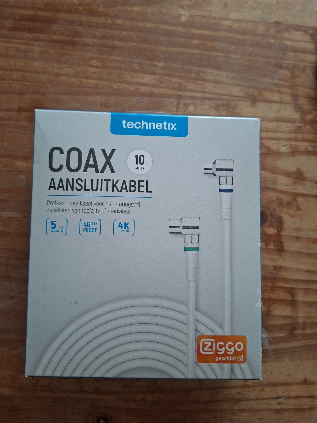 Coax Aansluitkabel 10 m, Ophalen of Verzenden, Nieuw, 10 meter of meer, Coaxiale kabel