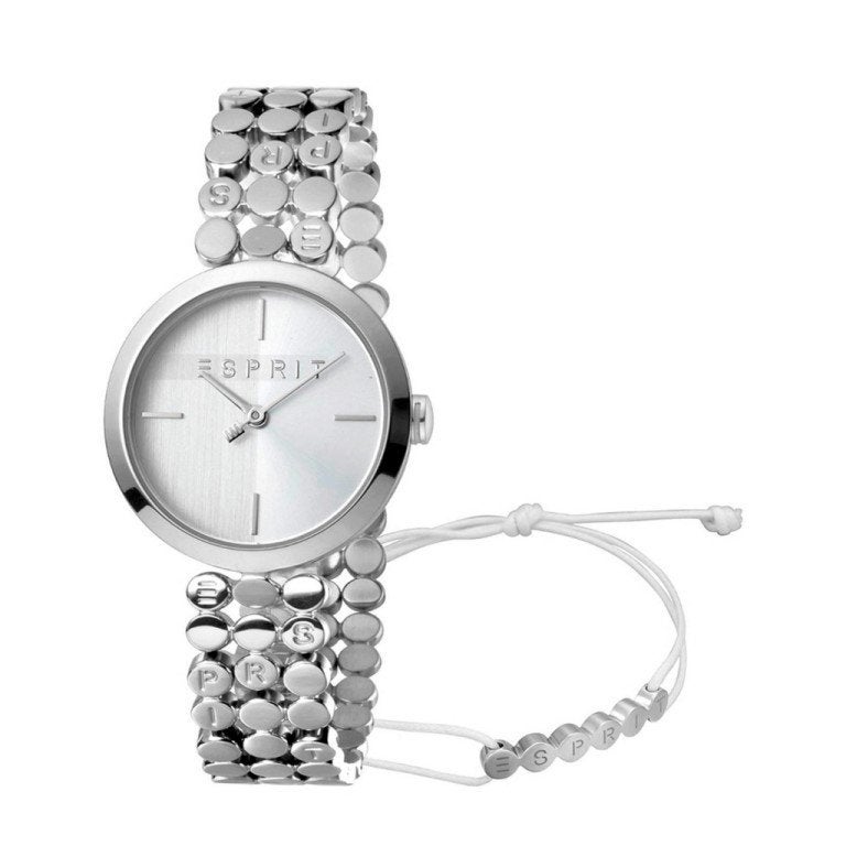 Esprit dameshorloge met bijpassende armband, Staal, Staal, Nieuw, Ophalen of Verzenden