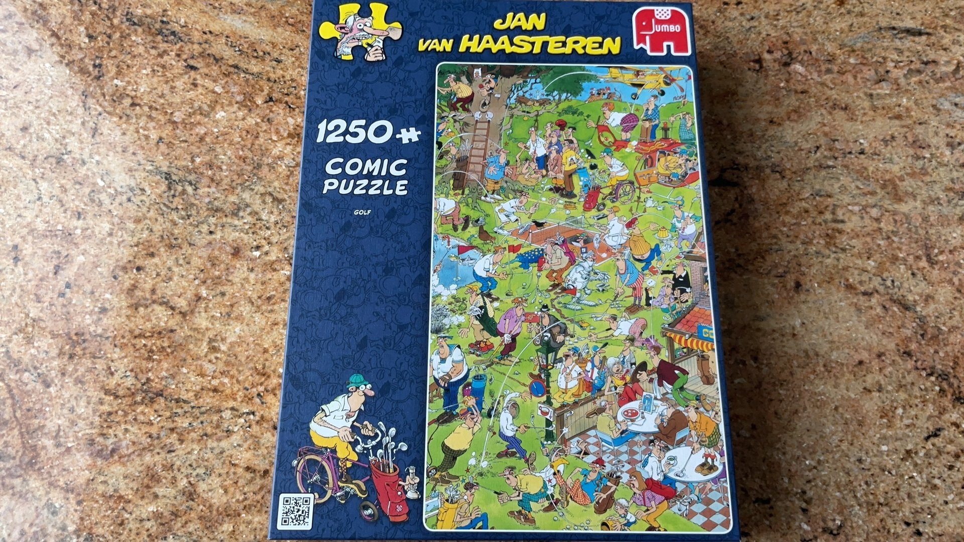 Jan van Haasteren, 1250 stukjes, Golf, Hobby en Vrije tijd, Denksport en Puzzels, Ophalen, 500 t/m 1500 stukjes, Zo goed als nieuw