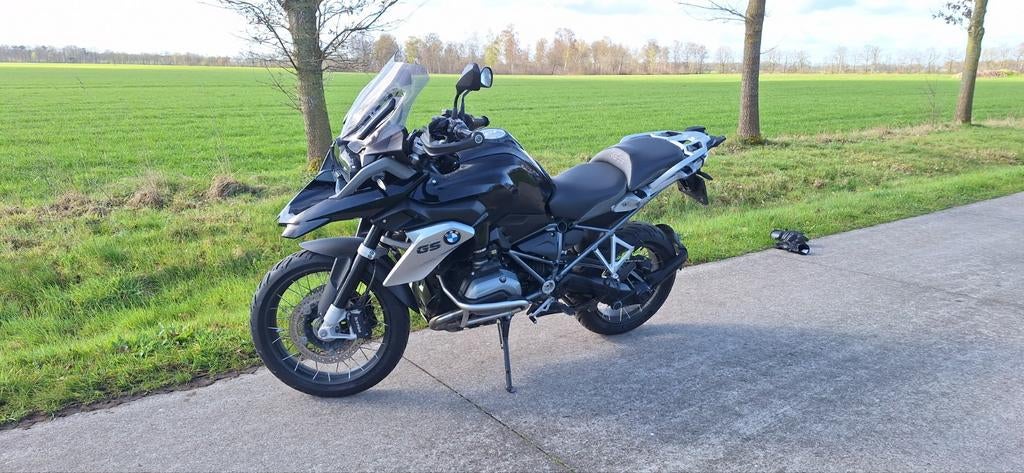 BMW R 1200 GS Triple Black uit 2016 - Topconditie!, 2 cilinders, Occasion, Handvatverwarming, Motorrijbewijs A