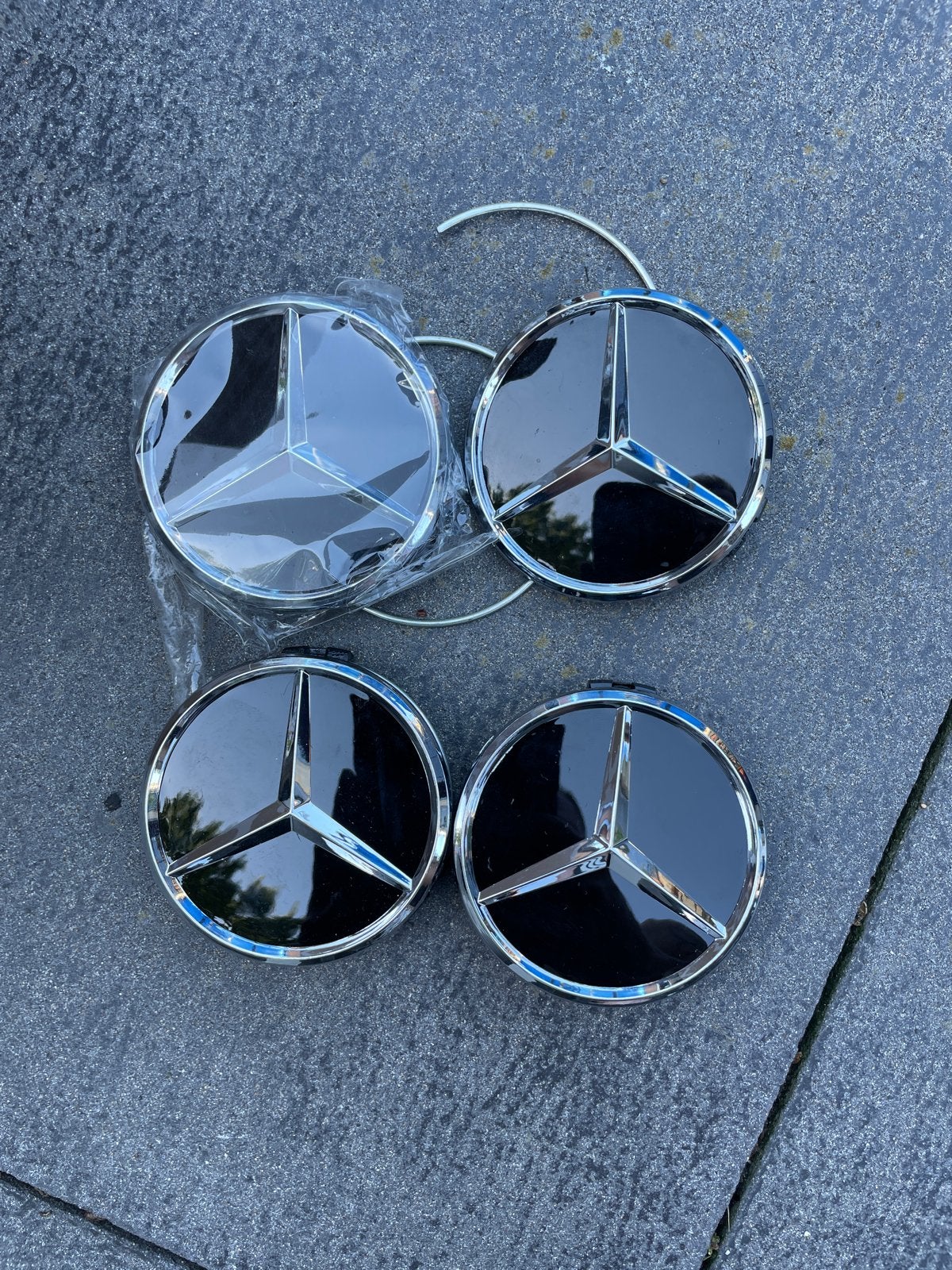 Mercedes-Benz Naafdoppen Set - Nieuw, Ophalen of Verzenden, Nieuw