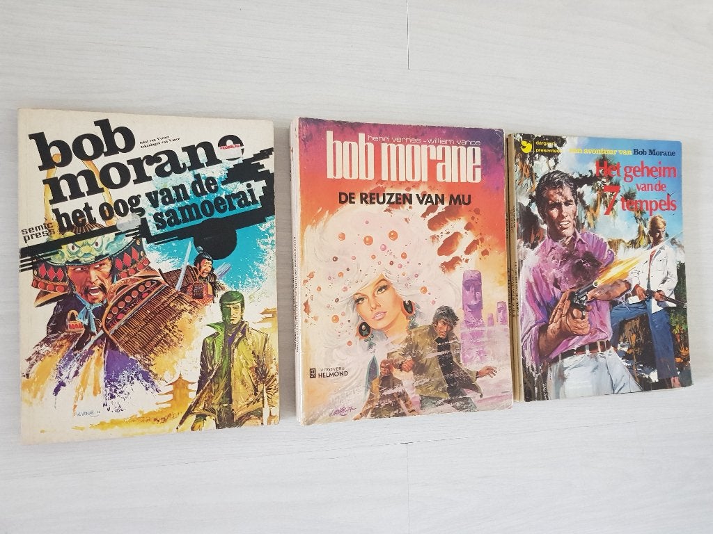 Bob Morane, Meerdere stripboeken, Ophalen of Verzenden, Gelezen, H. Vernes, W. Vance