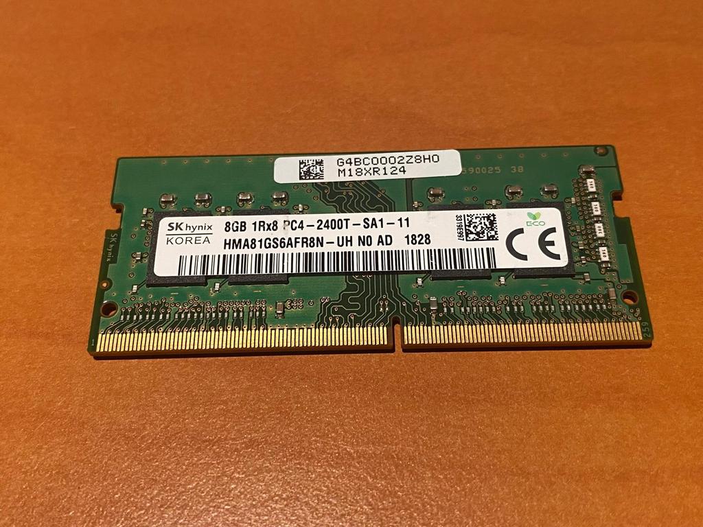 SKhynix Korea 8GB 1Rx8 PC4-2400T-SA1-11 Laptop geheugen, Computers en Software, RAM geheugen, DDR4, 8 GB, Ophalen of Verzenden