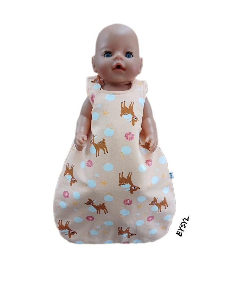 Slaapzak / trappelzak voor pop 43cm, Ophalen of Verzenden, Babypop