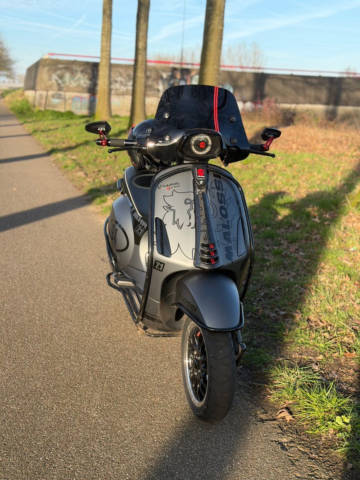Vespa sprint full option, Fietsen en Brommers, Scooters | Vespa, Ophalen, Maximaal 45 km/u, Vespa S, Zo goed als nieuw