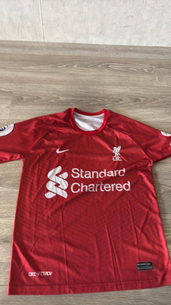 Origineel Liverpool Salah Voetbalshirt, Ophalen of Verzenden, Zo goed als nieuw, Rood, Voetbal